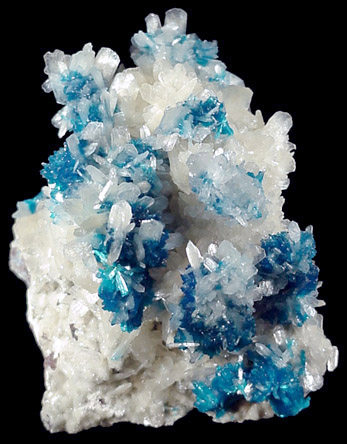 Mineral Specimens: Cavansite and Stilbite from Wagholi Quarry, Maharastra, India
