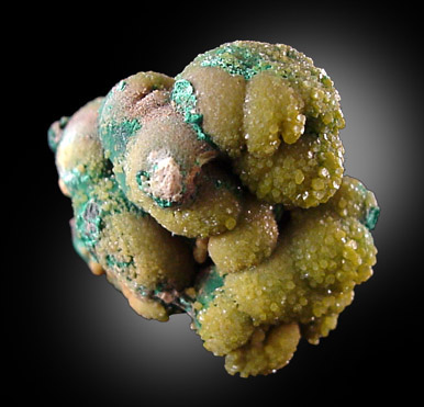Mineral Specimens: Pyromorphite with Malachite from Brown's deposit, Rum Jungle, Northern Territories, Australia