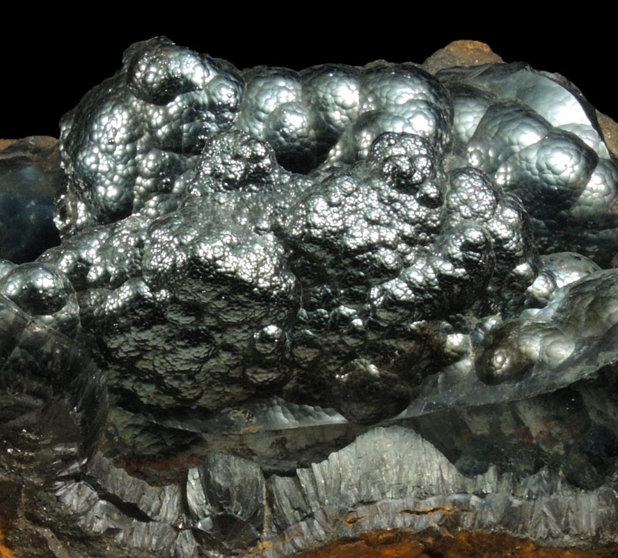 Detail view of mineral Goethite-Hematite for sale from Dongan Hills iron mining district, Staten Island, New York City, Richmond County, New York