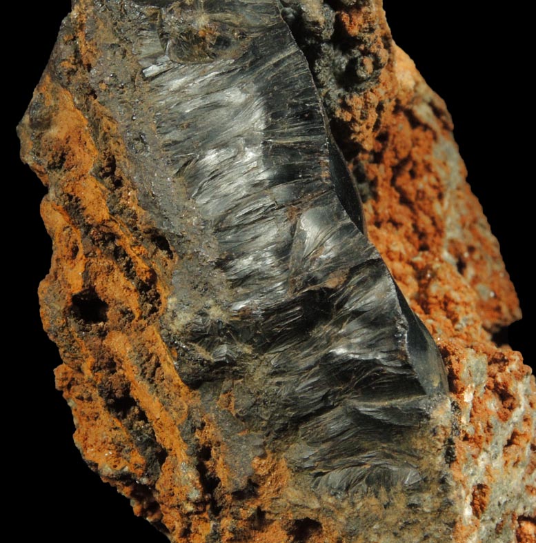 Detail view of mineral Goethite, Quartz, Magnetite for sale from Staten Island Highlands iron mining district, New York City, Richmond County, New York