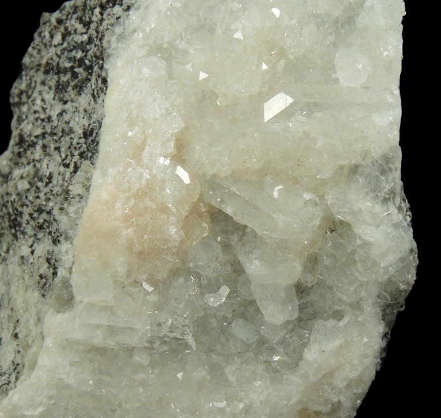 Detail view of mineral Apophyllite for sale from Water Tunnel No.3 under Manhattan Island, New York City, New York County, New York