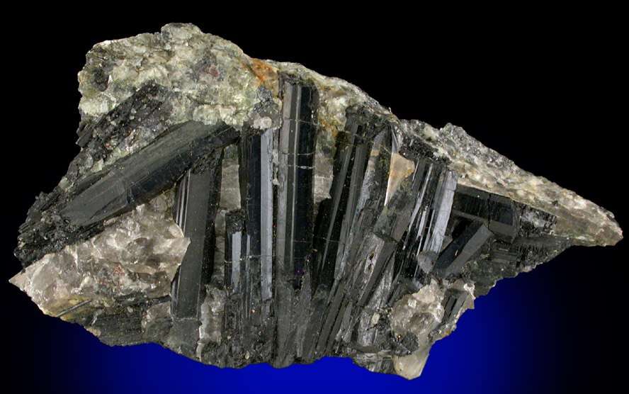 Schorl tourmaline from an April 1969 bank foundation excavation on South Street, Manhattan 