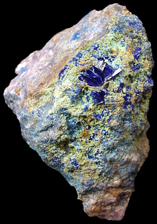 Mineral Specimens: Linarite from Grand Reef Mine, Klondyke Mining District, Arizona