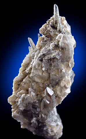 Mineral Specimens: Quartz var. Smoky and Albite from Peter's Pocket, N. Moat Mt., Bartlett, New Hampshire