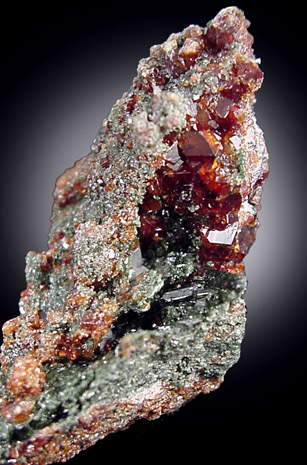 Mineral Specimens: Epidote and Almandine Garnet from Rt. 111 (north of Rt. 25) shopping center excavation, Trumbull,